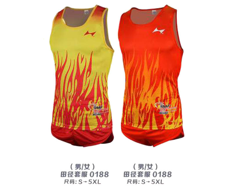 0188 男、女 田徑套服 尺碼：S-5XL